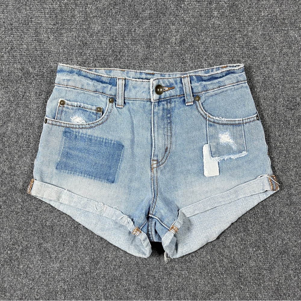 Billabong Highside Womens Jean Shorts Patchwork size 26”